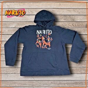 Naruto Shippuden Hoodie Large Anime Graphic Sweatshirt Streetwear